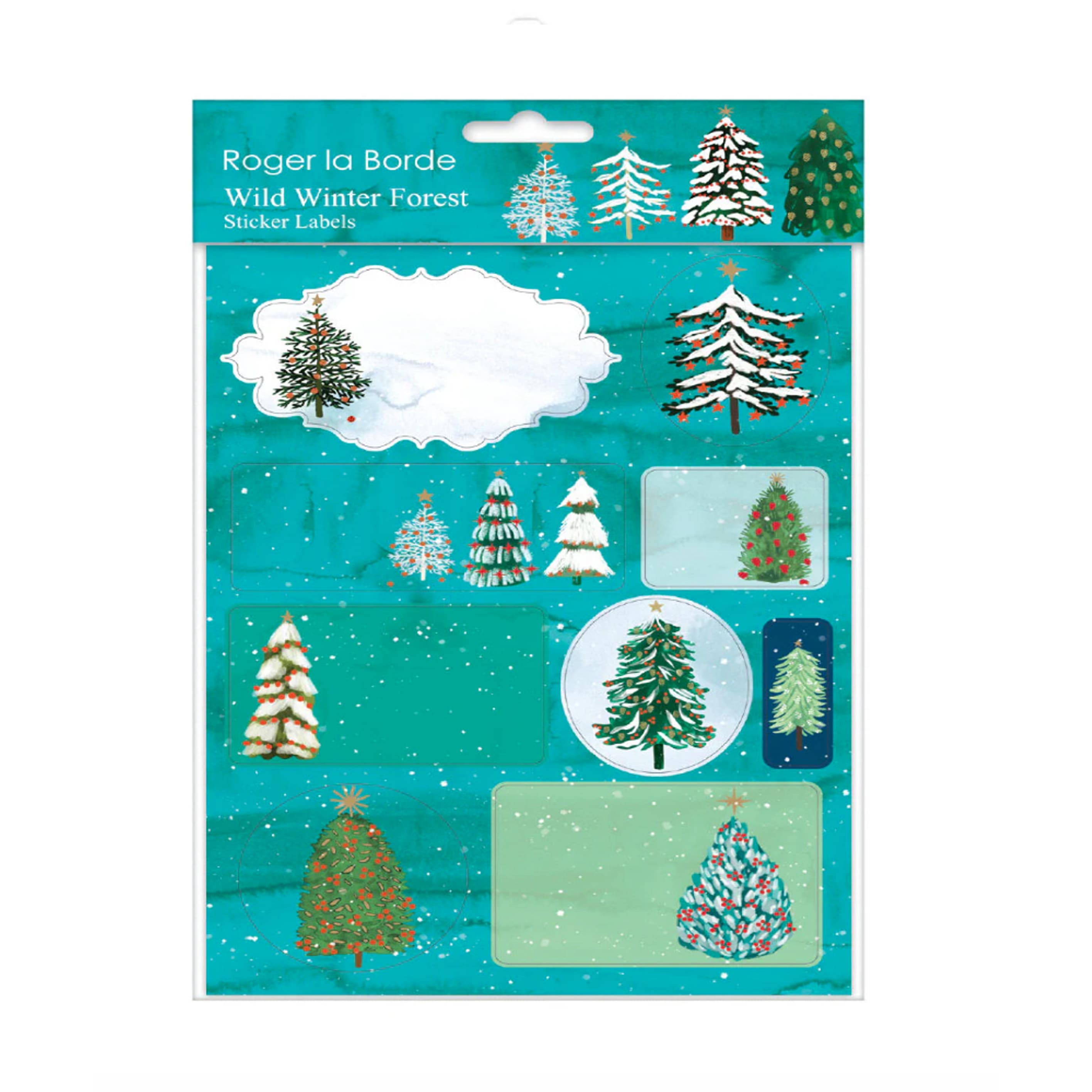 Christmas Decorative Stickers | Wild Winter Forest | Roger la Borde