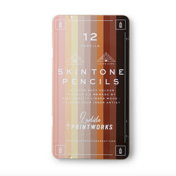 Pencil | Skintone Pencil Set of 12 | Printworks