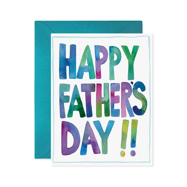 Father's Day Card | Happy Father's Day Colours | E. Frances Paper