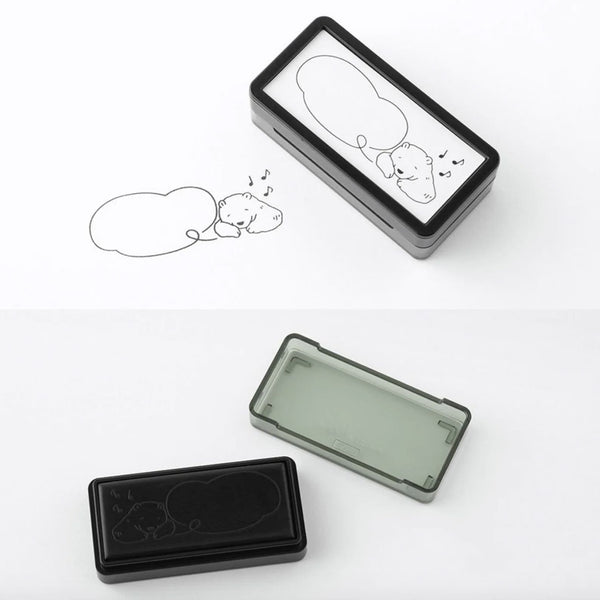 Stamp | Self Inking Stamp | Half | Speech Bubble | Midori