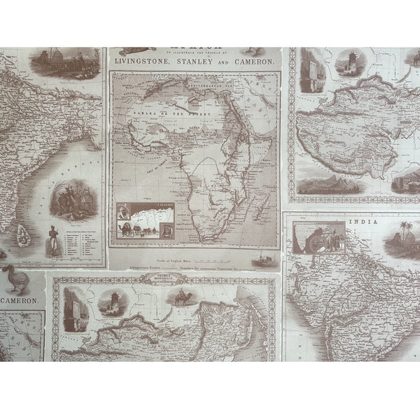 Italian Paper | Vintage Map | Rossi 1931