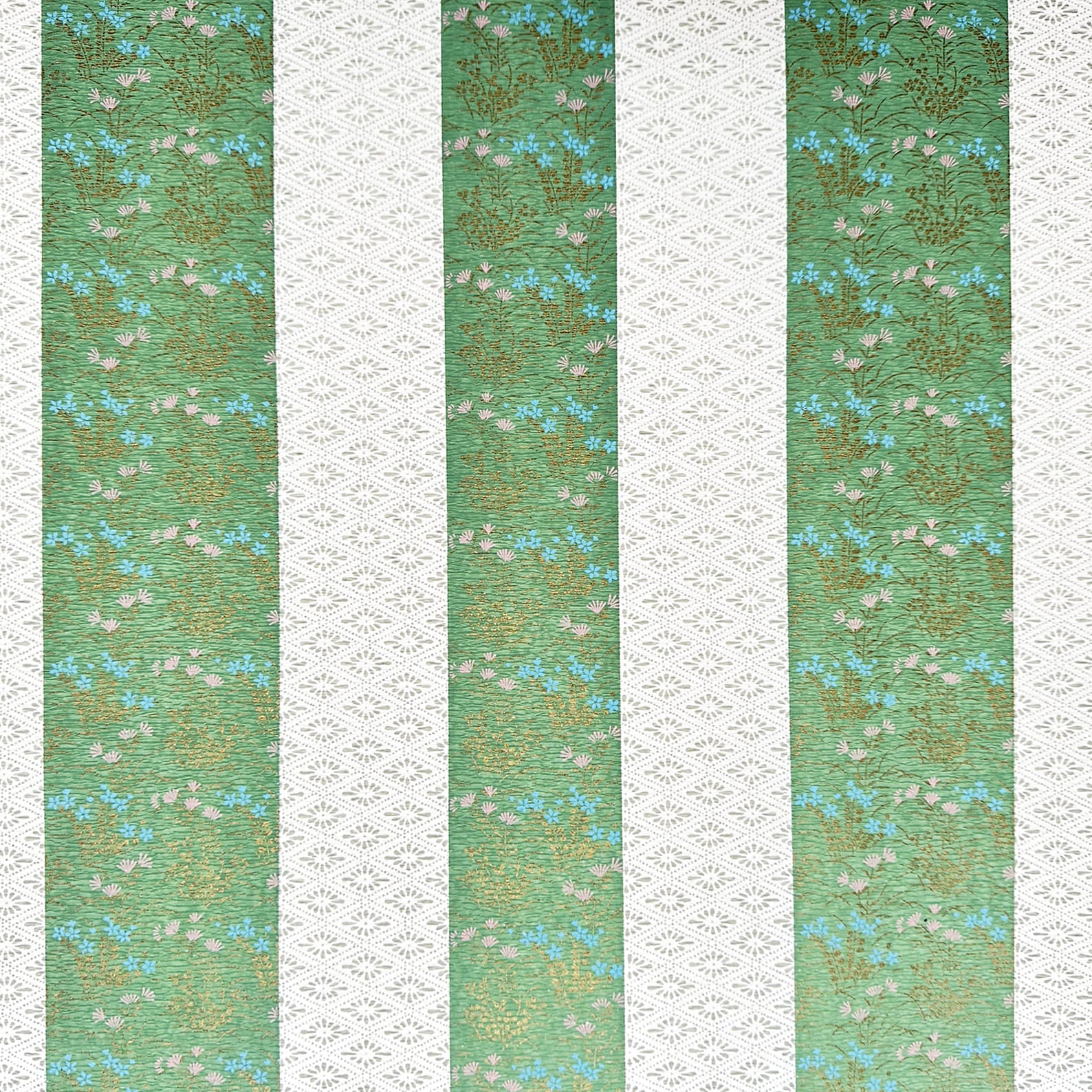 Japanese Paper | Chiyogami | Flowers with Geometric Pattern | Ch463 | 2 COLOUR OPTIONS AVAILABLE