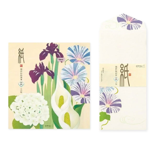 Kami Letter Writing Set | Summer Floral | Midori