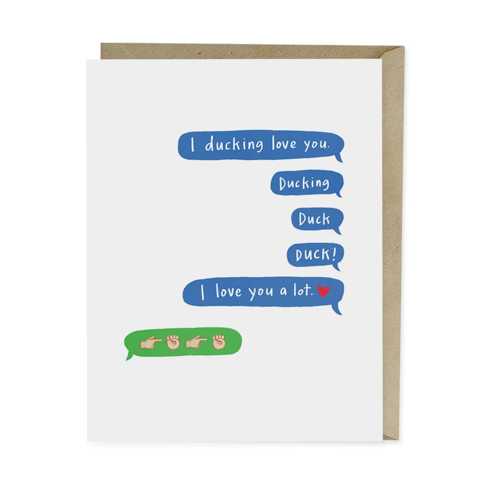 Love & friendship Card | Ducking Love You | Em & Friends