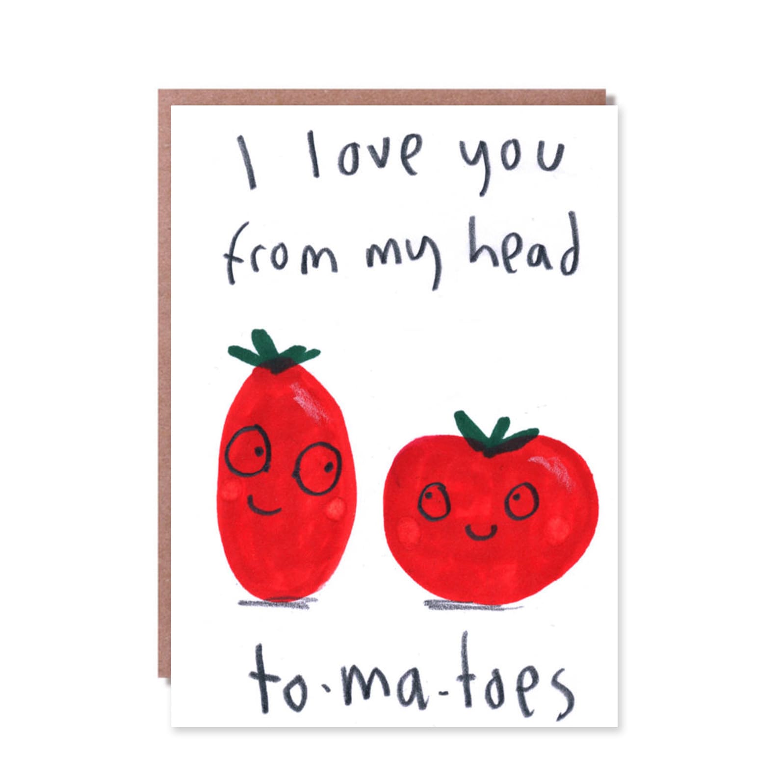 Love & Friendship Card | I Love You From My Head To-Ma-Toes | Jo Clark Design