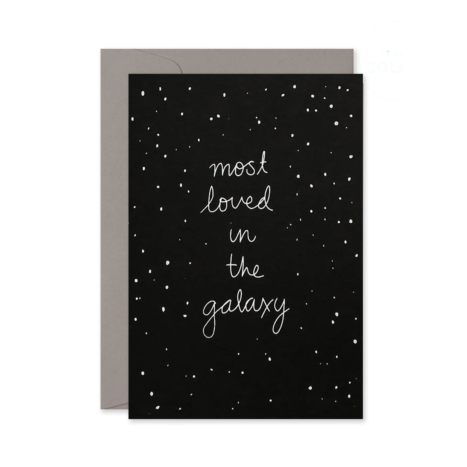 Love & Friendship Card | In The Galaxy | White On Black | Me & Amber