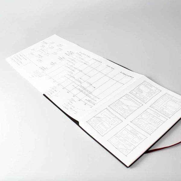 Notebook | Accordion | Grid | A4 | Yamazkura | +Lab | 2 COLOUR OPTIONS AVAILABLE