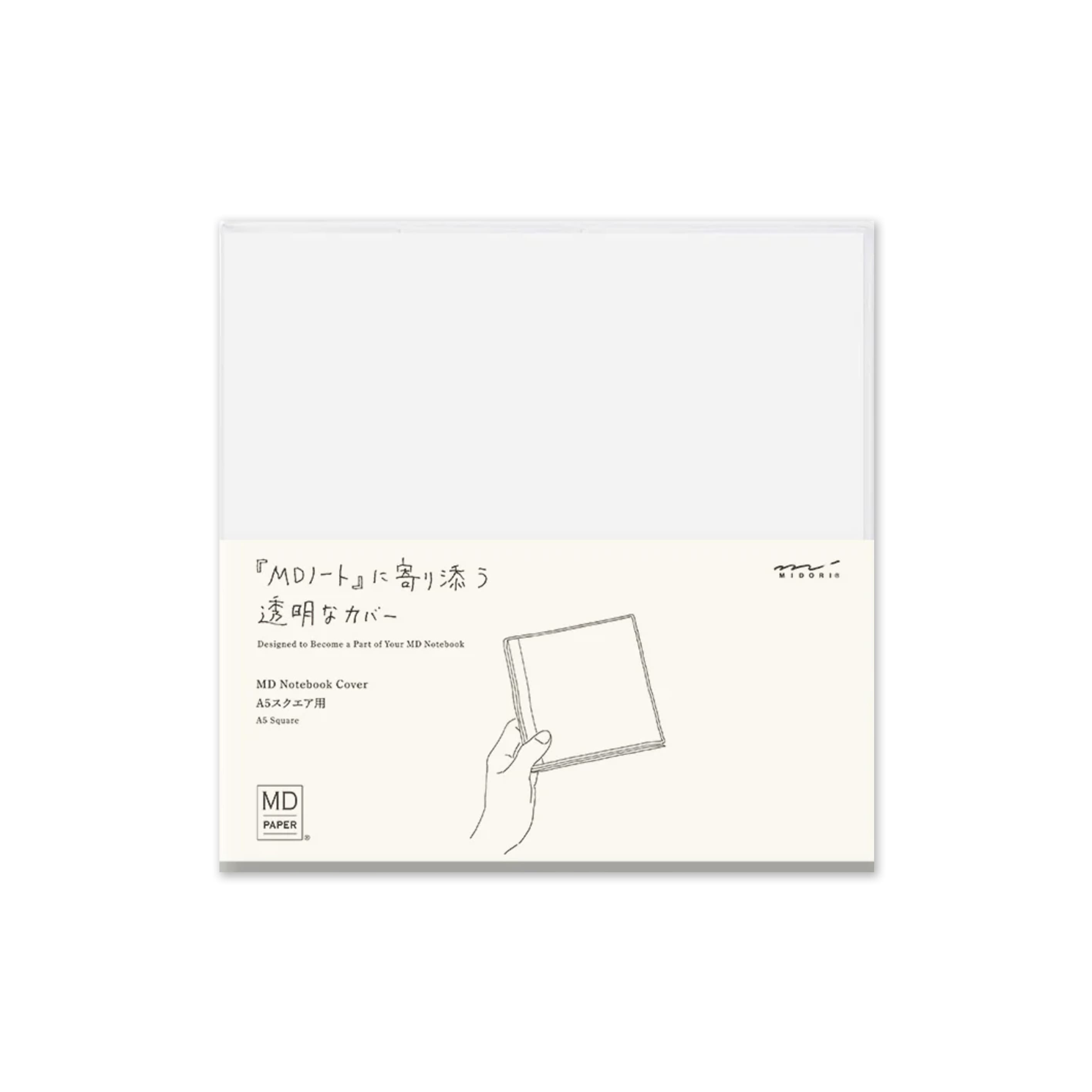 Notebook Cover | Clear | A5 Square | MD Paper | Midori