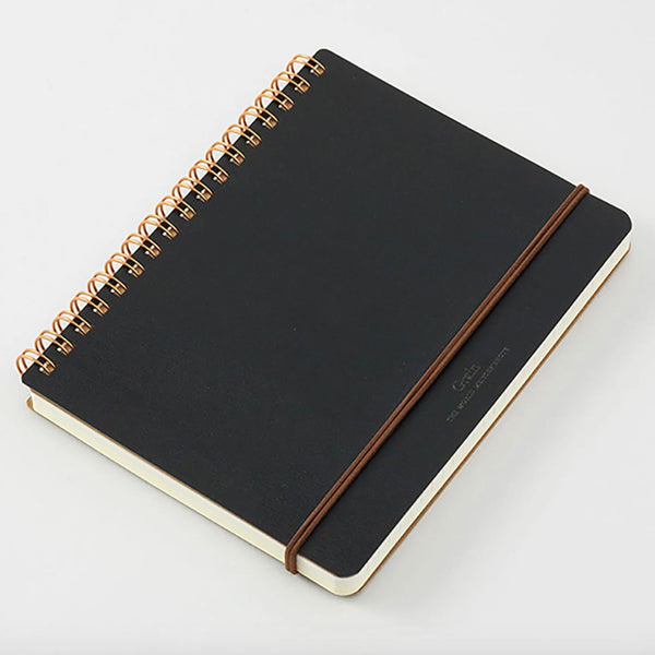 Notebook | Grain Recycled Leather Notepad | Lined & Unlined | B6 | Midori | 2 COLOUR OPTIONS AVAILABLE