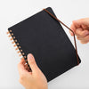 Notebook | Grain Recycled Leather Notepad | Lined & Unlined | B6 | Midori | 2 COLOUR OPTIONS AVAILABLE