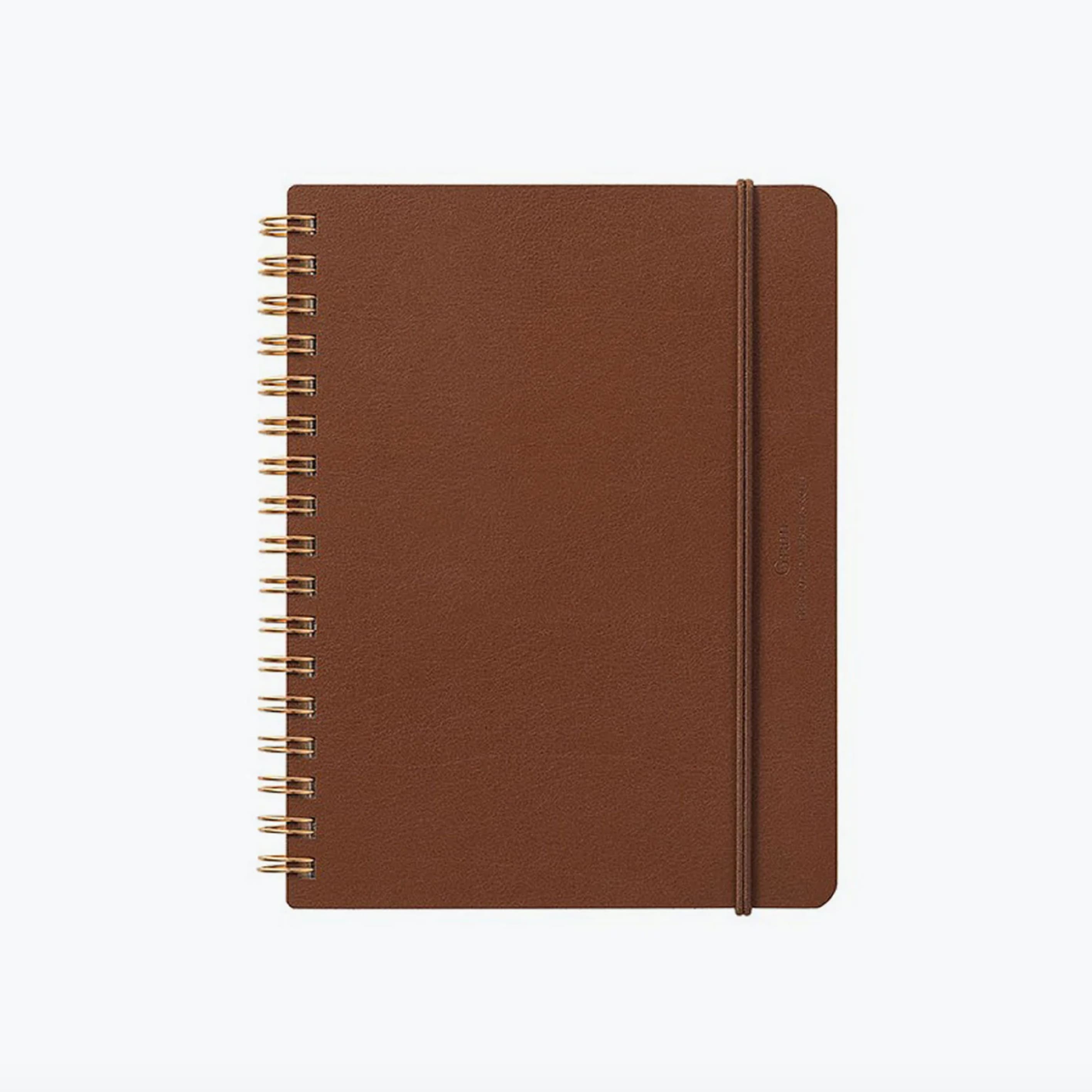 Notebook | Grain Recycled Leather Notepad | Lined & Unlined | B6 | Midori | 2 COLOUR OPTIONS AVAILABLE