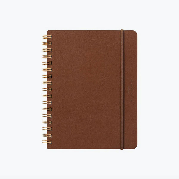 Notebook | Grain Recycled Leather Notepad | Lined & Unlined | B6 | Midori | 2 COLOUR OPTIONS AVAILABLE