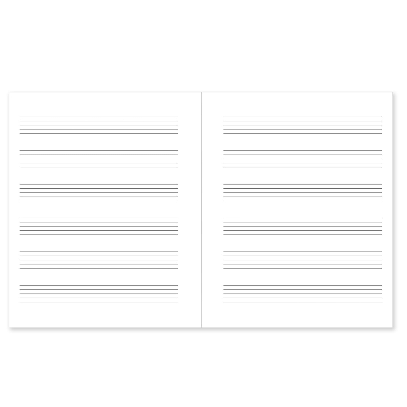 Notebook | Music Manuscript | Wide Staff | Peter Pauper Press