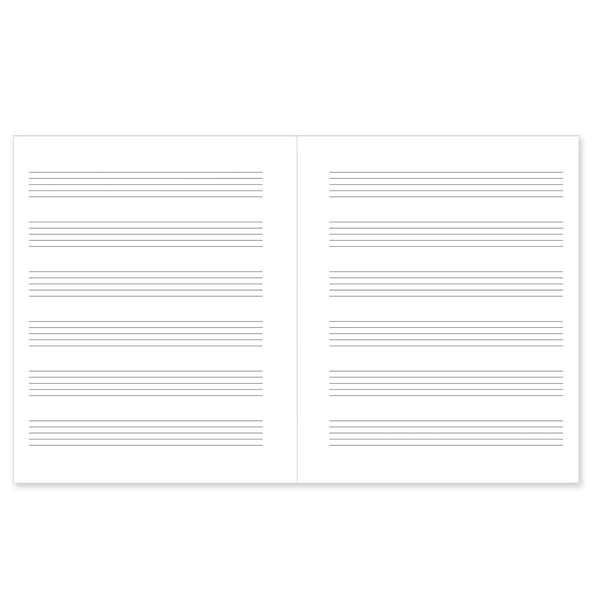 Notebook | Music Manuscript | Wide Staff | Peter Pauper Press