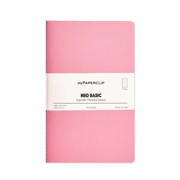 Notebook | Neo Basics | Unlined | A5 | myPaperclip | 7 COLOUR OPTIONS AVAILABLE