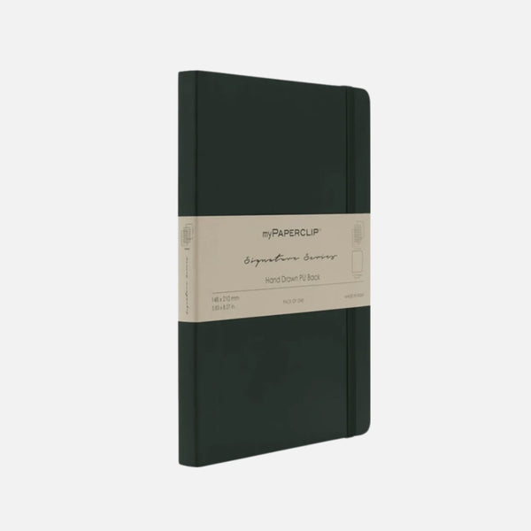 Notebook | Vegan Leather Signature Series | Lined | A5 | myPaperclip | 6 COLOUR OPTIONS AVAILABLE