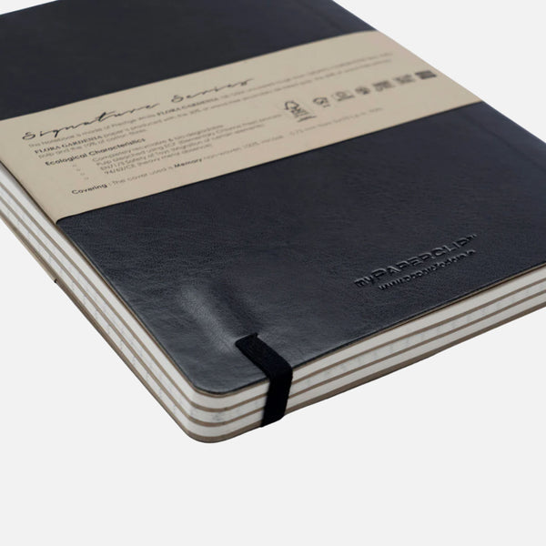 Notebook | Vegan Leather Signature Series | Lined | A5 | myPaperclip | 2 COLOUR OPTIONS AVAILABLE