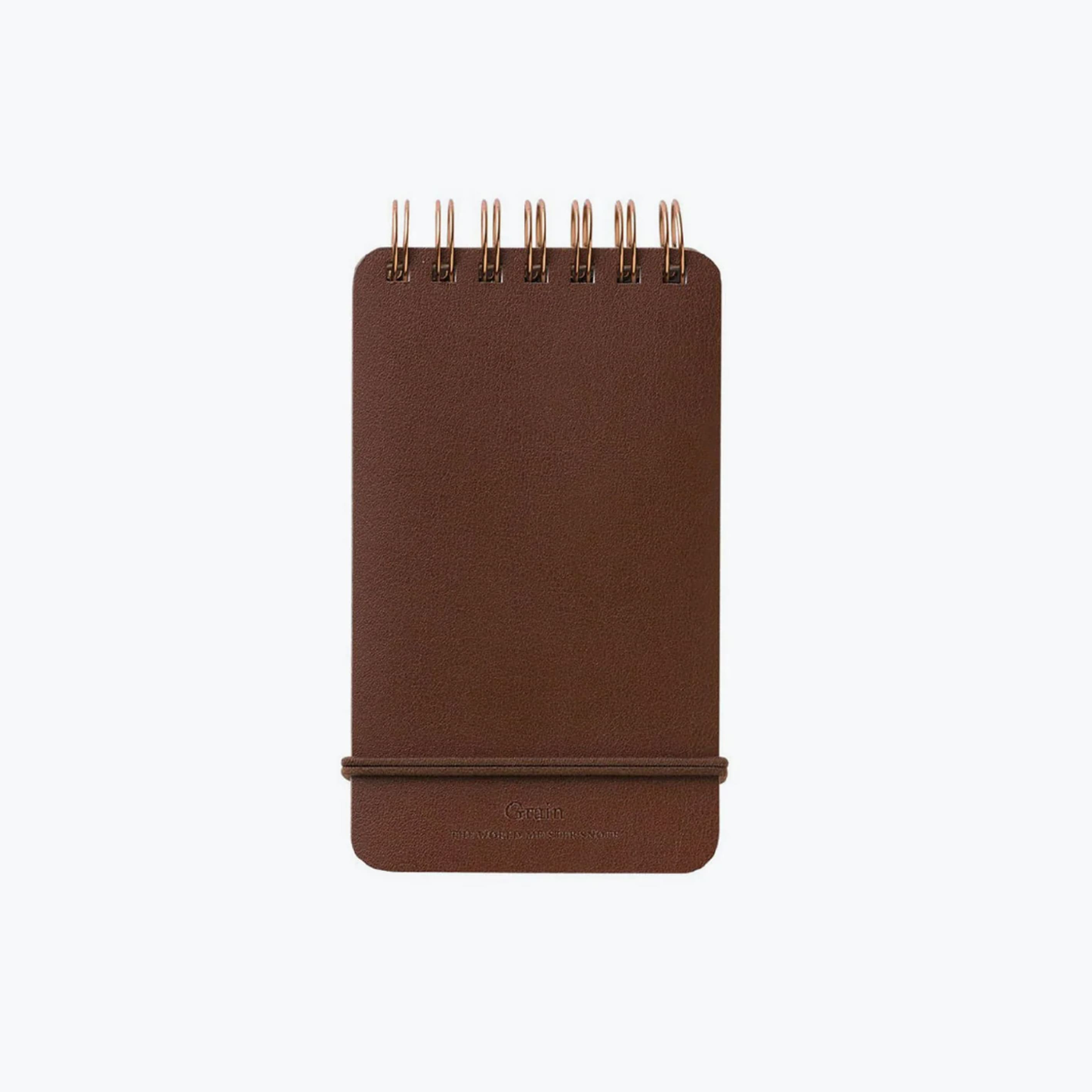 Notepad | Grain Recycled Leather Notepad | Lined & Unlined | Midori | 2 COLOUR OPTIONS AVAILABLE