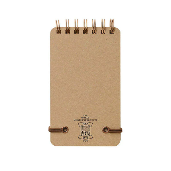 Notepad | Grain Recycled Leather Notepad | Lined & Unlined | Midori | 2 COLOUR OPTIONS AVAILABLE