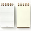 Notepad | Grain Recycled Leather Notepad | Lined & Unlined | Midori | 2 COLOUR OPTIONS AVAILABLE