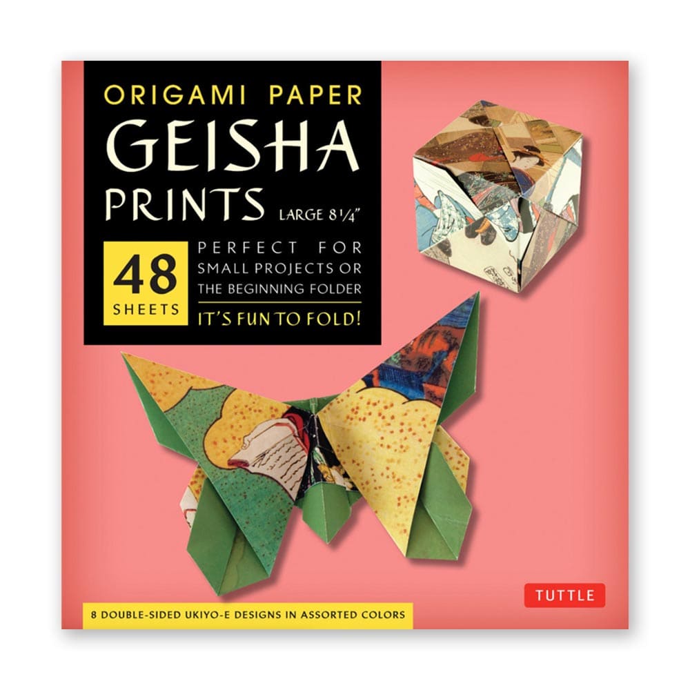 Origami Paper | Geisha Prints | 21 x 21cm | 48 Sheets | Tuttle