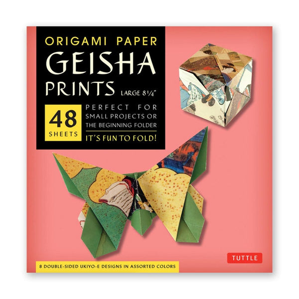 Origami Paper | Geisha Prints | 21 x 21cm | 48 Sheets | Tuttle