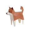 3D Cardboard Model Kit | TINY Animals | Shiba Inu | Brown | Kaku Kaku | Bog Craft