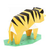 3D Cardboard Model Kit | TINY Animals | Tiger | Kaku Kaku | Bog Craft