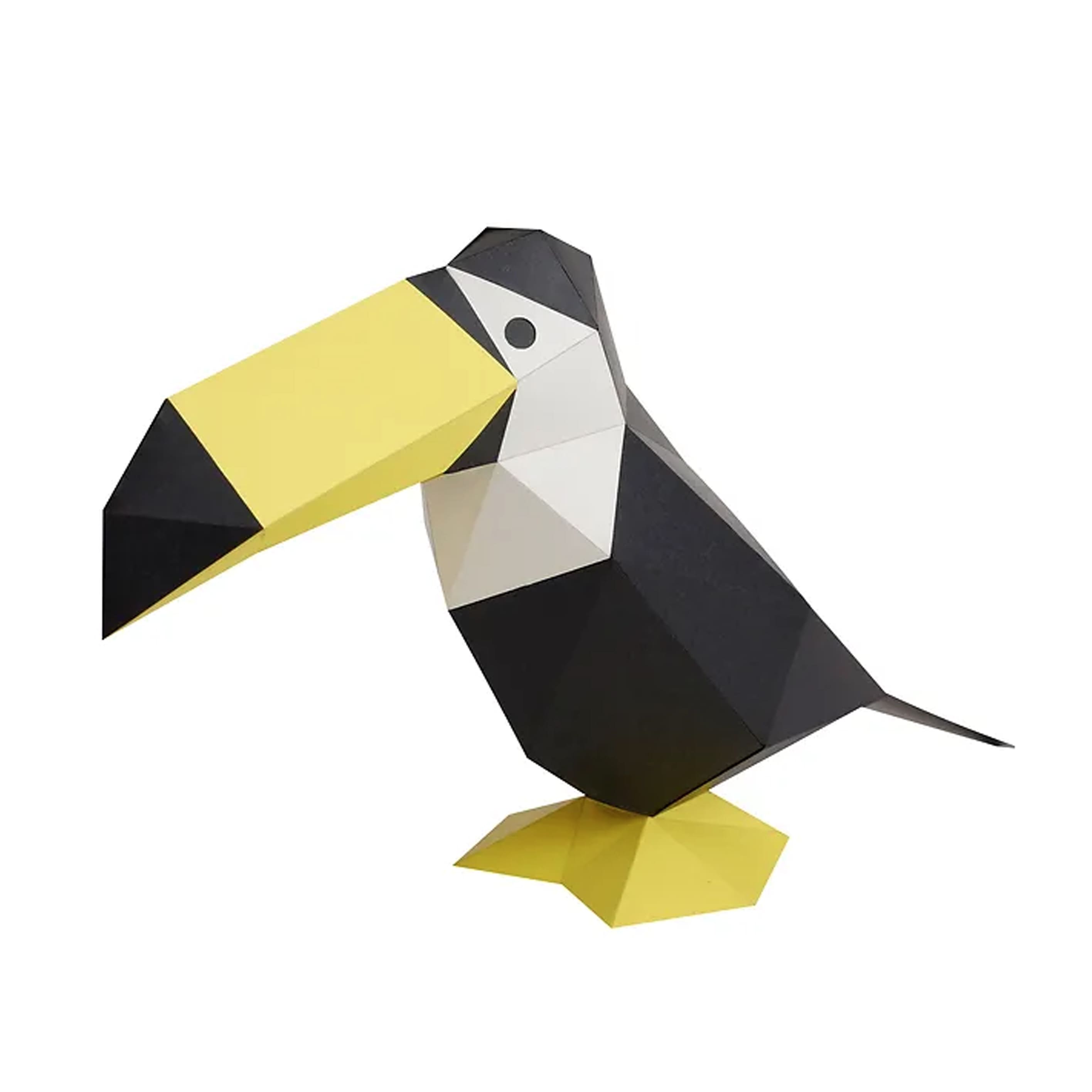 3D Cardboard Model Kit | TINY Animals | Toco Toucan | Kaku Kaku | Bog Craft