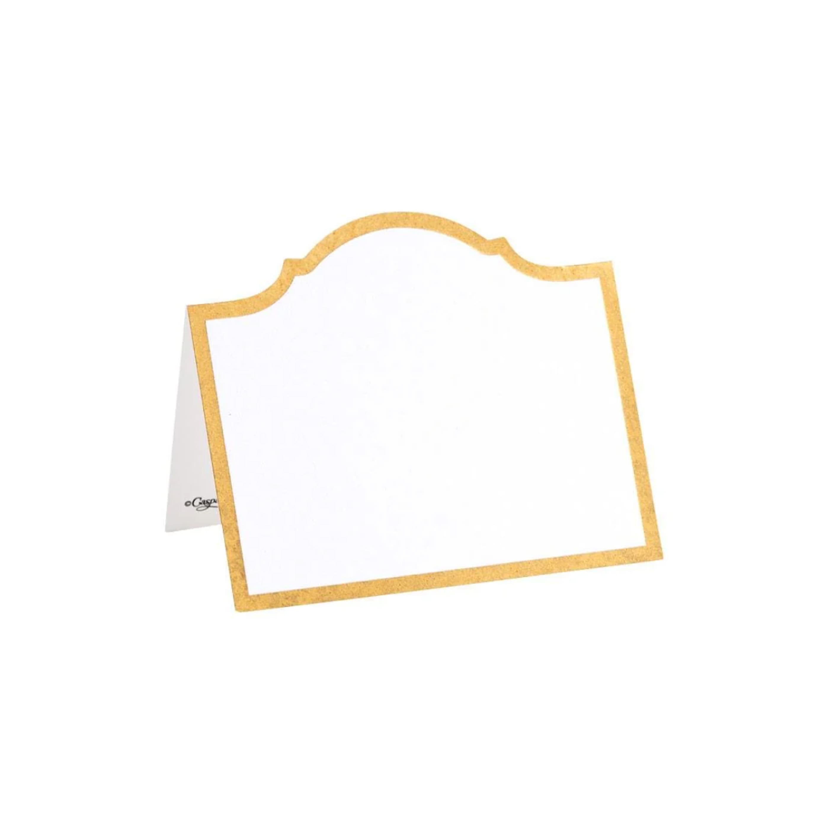 Place Card | Arch Gold | Set of 8 | Caspari