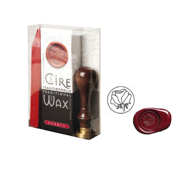 Sealing Wax | Traditional Wax Sealing Kit | Rose | Herbin