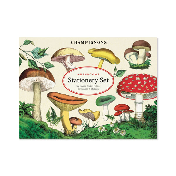 All Occasion Card | Boxed Stationery Set | Mushrooms | Cavallini & Co.