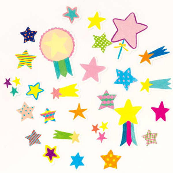 Decorative Stickers | Paper Flakes | Star | Aiueo