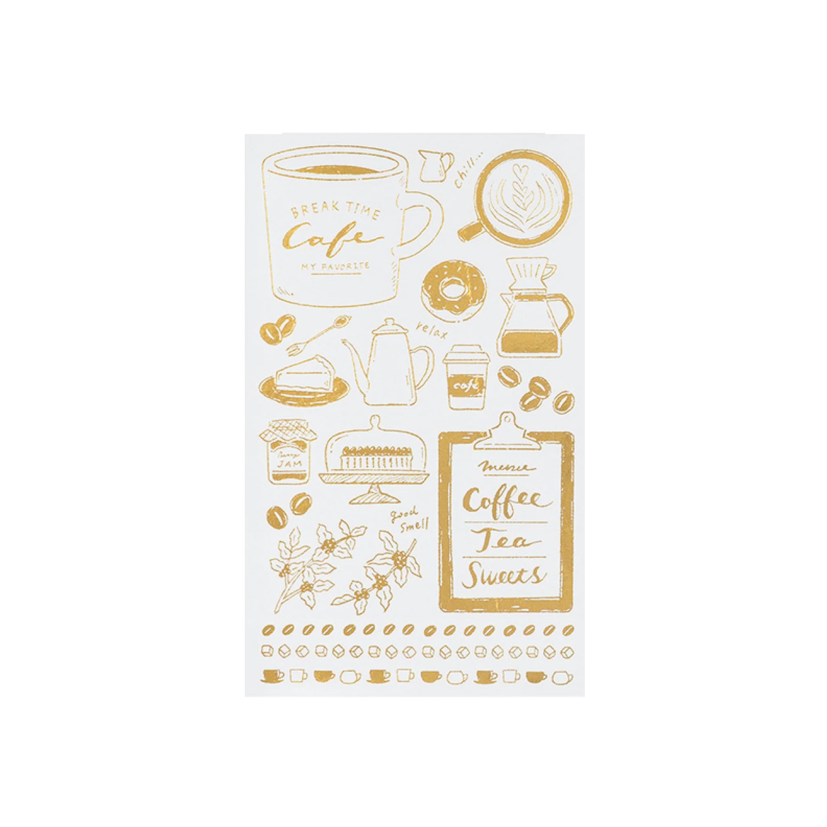 Sticker | Foil Transfer Sticker | Coffee | Midori