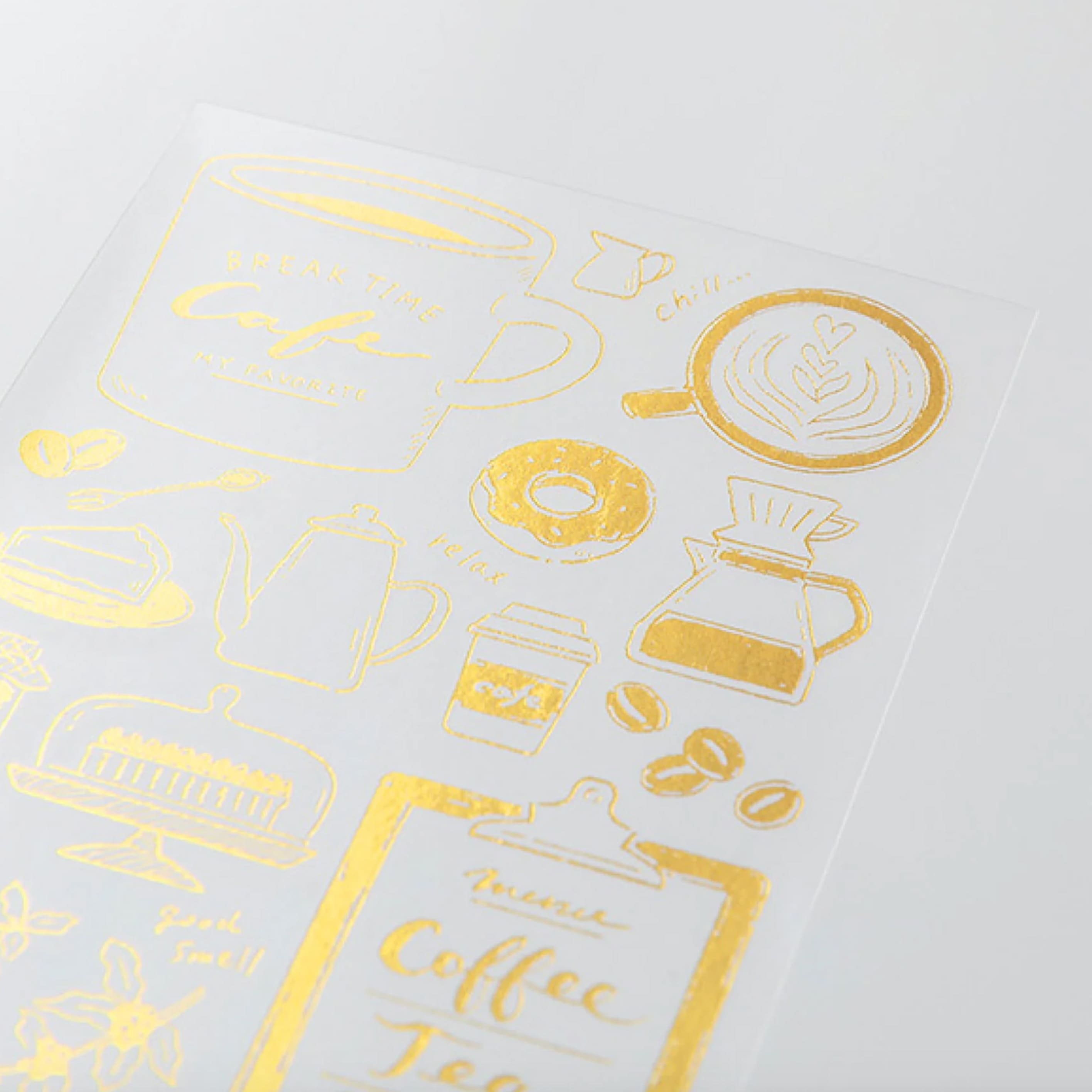 Sticker | Foil Transfer Sticker | Coffee | Midori