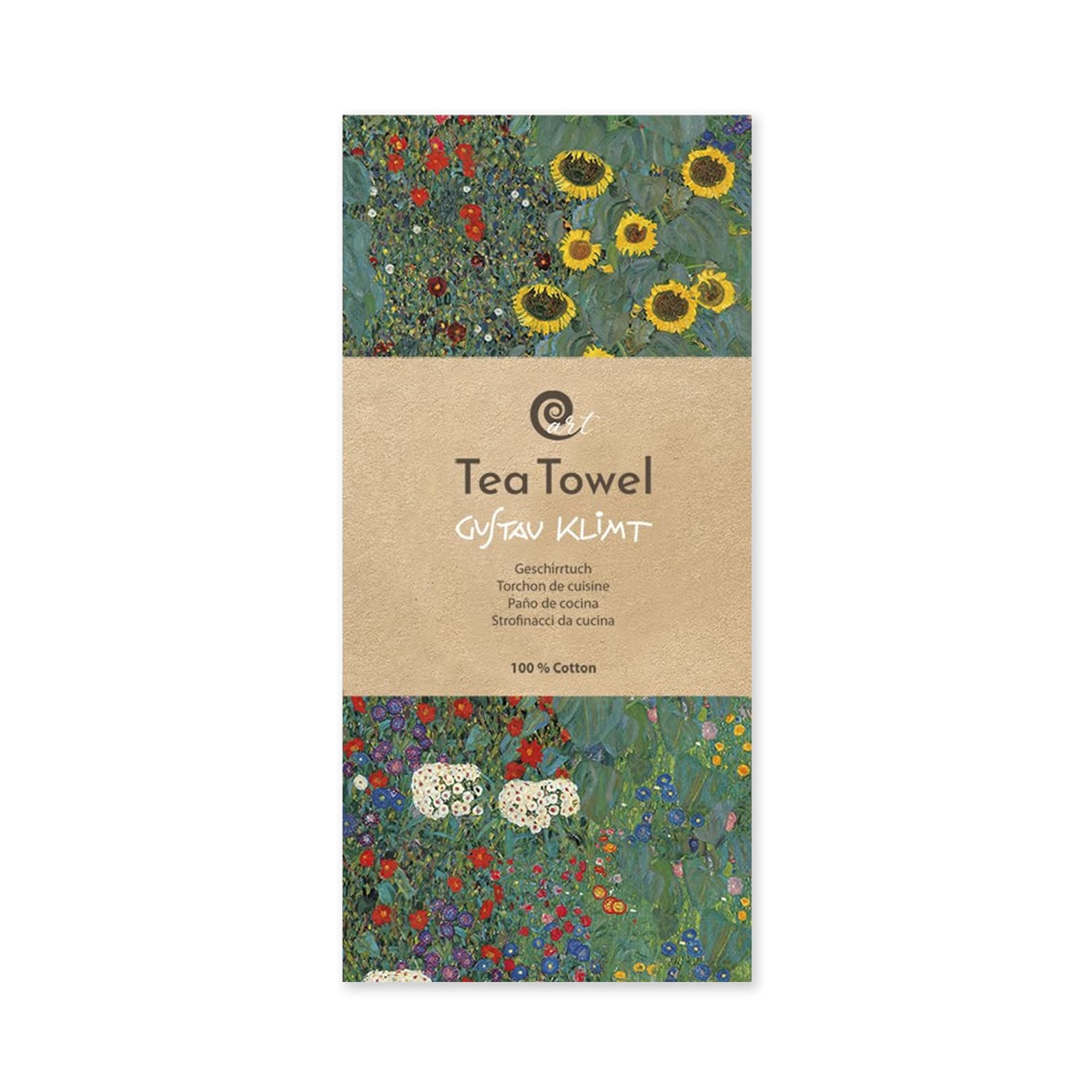 Tea Towel | Gustav Klimt | Sunflower Garden | Fridolin