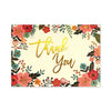 Thank You Card | Boxed Set | Floral Frame | Peter Pauper