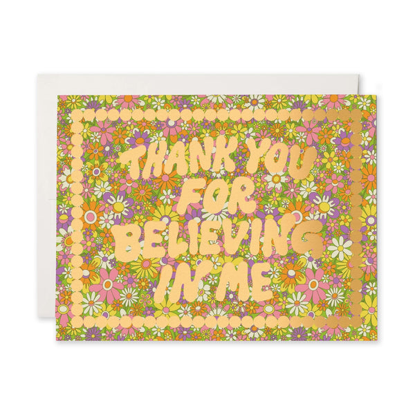 Thank You Card | Thank You For Believing In Me | Red Cap Cards