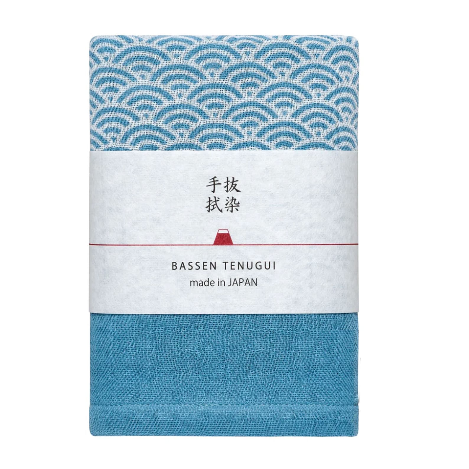 Towel | Bassen Tenugui | Blue Seigaiha | Kontex