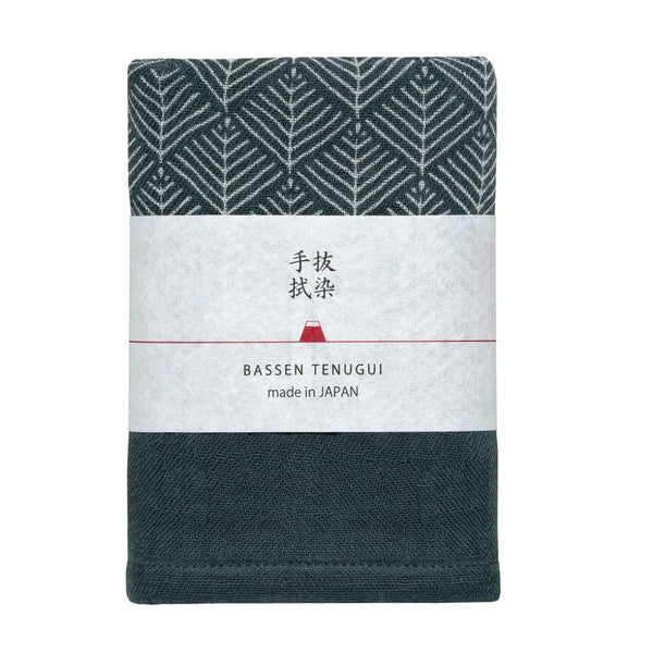 Towel | Bassen Tenugui | Charcoal Wakamatsubishi | Kontex