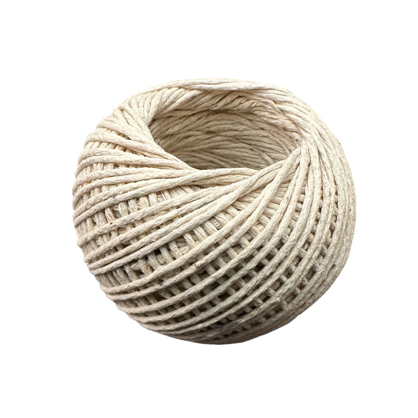 Twine | Cotton Twine Ball | Fine | 25 metres | Brown Paper Packaging