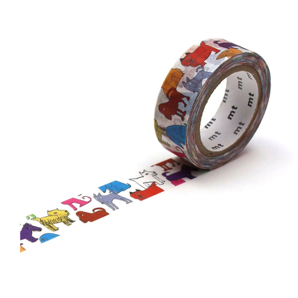 Washi Tape | Lisa Larson Colourful Dog | Masking Tape MT