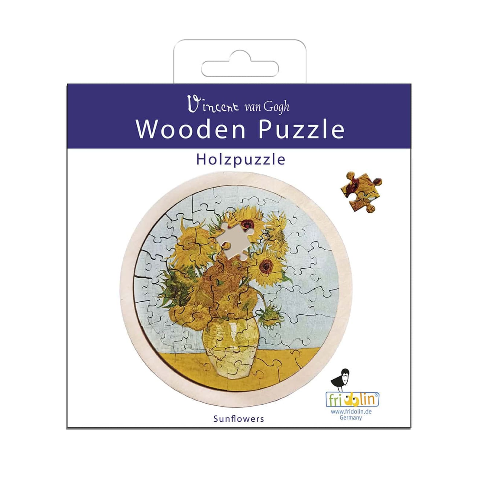 Jigsaw Puzzle | Wooden Puzzle | Vincent Van Gogh | Sunflowers | Fridolin