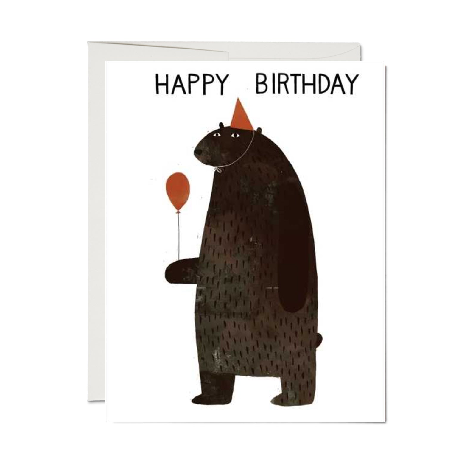 Birthday Card | Party Bear | Red Cap