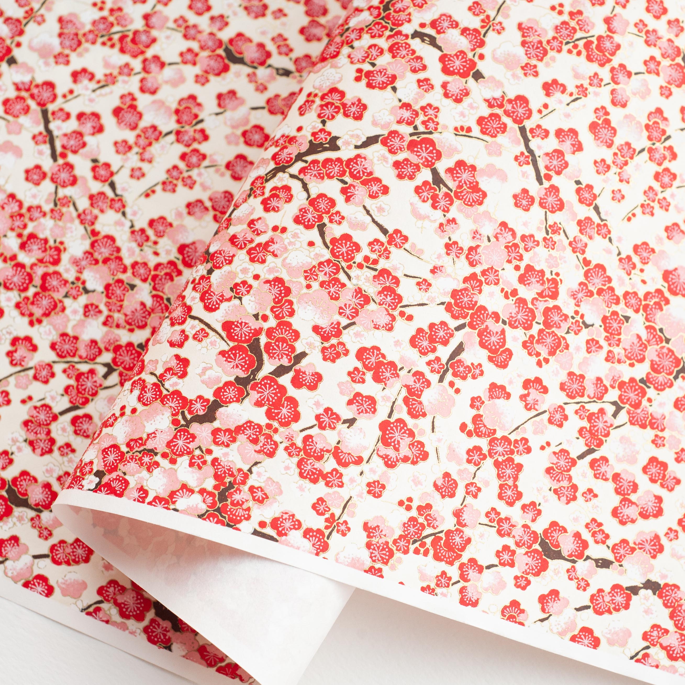 Japanese Paper | Chiyogami | Spring Cherry Blossom | Ch192 | 3 COLOURS